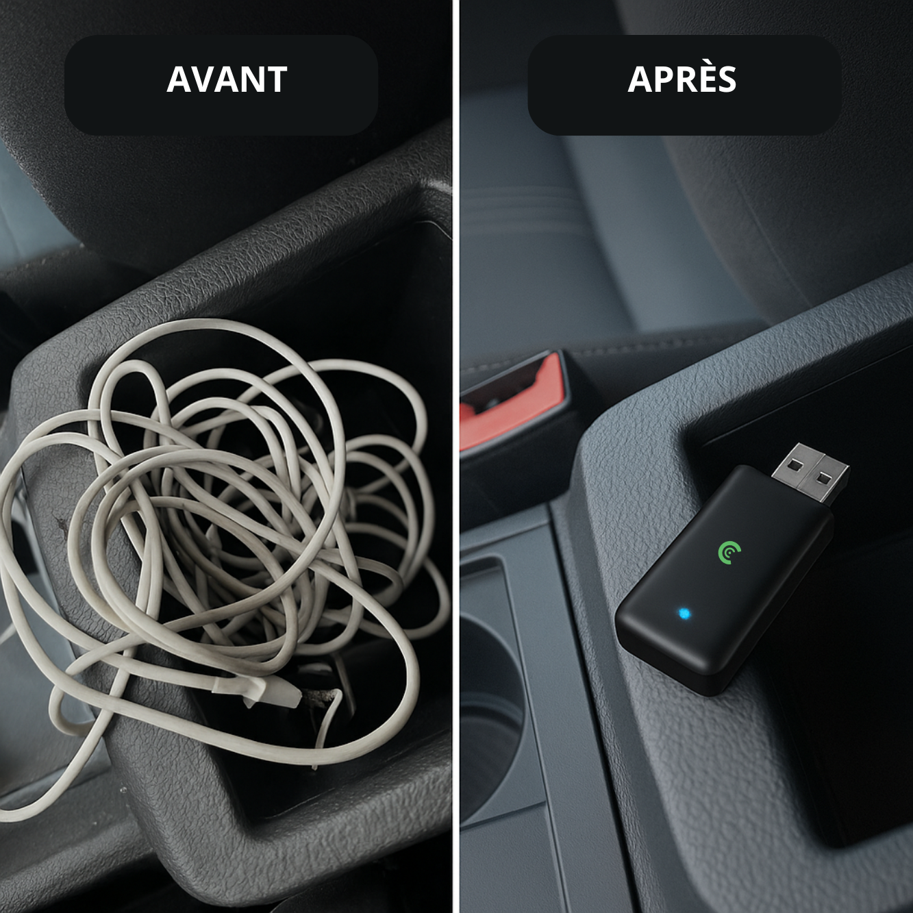 Adaptateur CarPlay/Android Auto sans fil